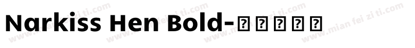 Narkiss Hen Bold字体转换